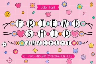 Craft Friendship Bracelet Patterns with Perfect Fonts