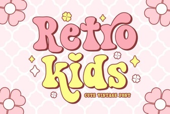 Fun Retro Fonts for Kids Projects