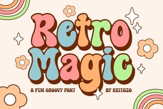 Craft Retro Magic Font Design Projects