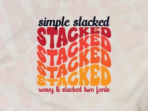 Stacked Typography: Simple & Creative Font Ideas