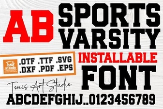 Dynamic Sports Varsity Fonts for Team Identity
