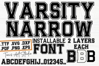 Varsity Narrow Font Download & Design Styles