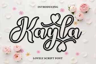 Design Your Vision with Kayla Outline Font