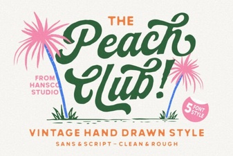 Peach Club Font for Stylish Design Projects