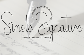 Signature Fonts for Simple, Elegant Creative Projects