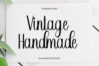 Crafting Elegant Designs with Vintage Handmade Fonts